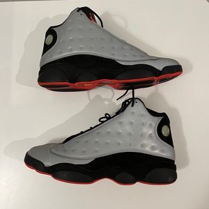 Nike Air Jordan XIII retro reflective silver black red Mens size 13 2014 og